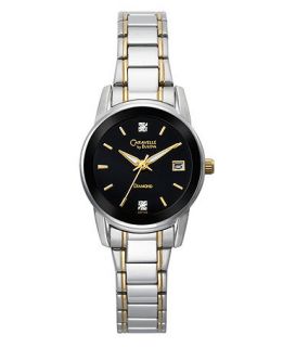 Caravelle by Bulova Watch, Womens Two Tone Bracelet 45P106   All