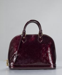 Louis Vuitton Monogram Vernis Alma PM Amarante Bag