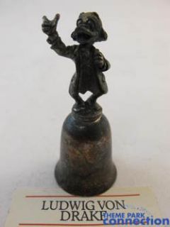Vintage Disney New England Society Ludwig Von Drake Silver Bell Pewter