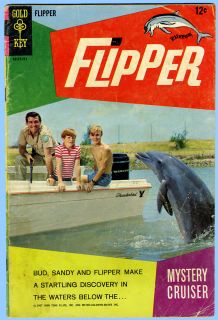 Flipper 3 TV Show Art by Dan Spiegle · Gold Key·1967
