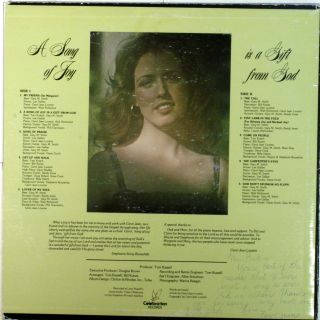Carol Jean Lovette A Song of Joy Is A Gift from God LP USA Celebration