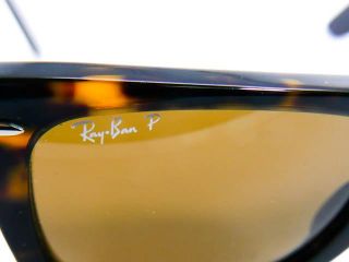 New Authentic Ray Ban Wayfarer RB2140 Tortoise w Tags Case Cloth
