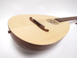 Unique Hand Carved Acoustic 6 String Rosewood Lute Guitar GLSRG