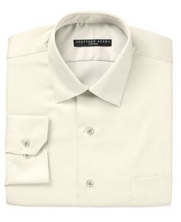 Geoffrey Beene Dress Shirt, Fitted Sateen Solid   Mens Dress Shirts