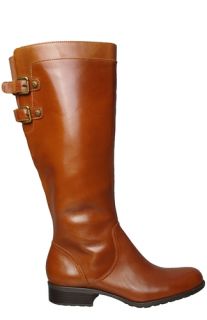 Anne Klein Womens Boots Keera Light Brown Leather Sz 8 M
