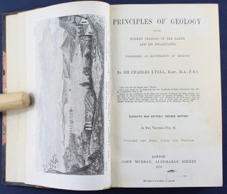 Charles Lyell 1872 Principles of Geology Evolution Origin of Man
