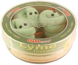 Giant Microbes 3 Lyme Disease Petrie Dish New Plush