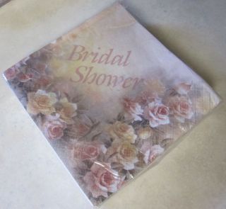 Luncheon Napkins Lot Bridal Shower Special Occasion 3 Ply Rose Sonata