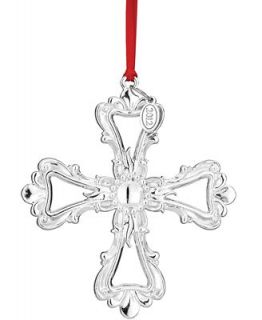 Reed & Barton Christmas Ornament, Scroll Pierced Cross 1st Edition