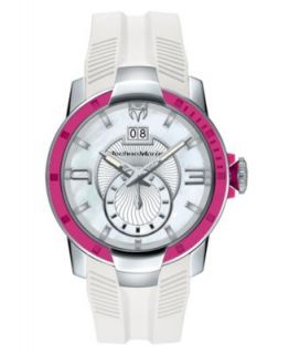 TechnoMarine Watch, Womens Swiss UF6 Large 42mm White Silicone Strap