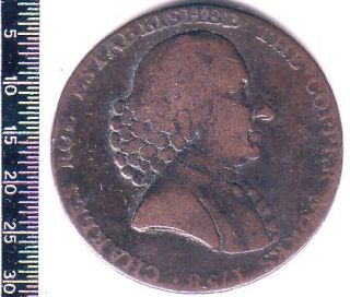 Great Britain 1791 Macclesfield 1 2 Penny X7964