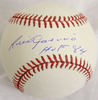 Luis Aparicio signed Rawlings official MLB baseball with HOF84