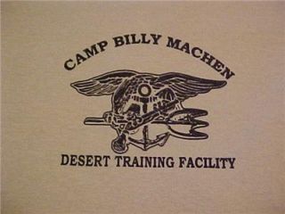 WARFARE DESERT TRAINING CAMP BILLY MACHEN DESERT TEAM SHIRT SZ. LARGE