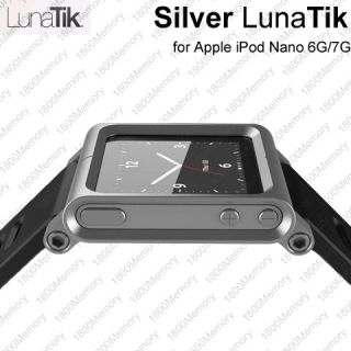 Genuine LunaTik Silver Multi Touch Wrist Watch Band Strap for iPod