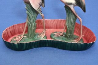 Vintage 1950s William Maddux of California Ceramic Flamingo Pond Lake