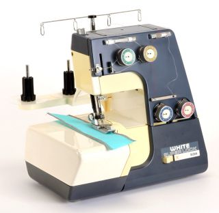 White Superlock Super Lock Serger Sewing Machine 534W G in Excellent