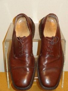 Coach Maddock Mens Brown Leather Cap Toe Oxford Dress Shoe Shoes Size