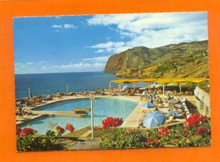 PC Portugal Madeira Funchal Hotel Swimming Pool 1960s
