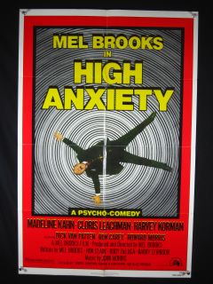 High Anxiety 1977 Poster Mel Brooks Thriller Comedy VG FN