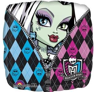 Monster High Skullette Zebra Skull Mylar Latex Balloon Deluxe Set
