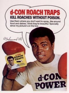Muhammed Ali D Con Advertising Postcard