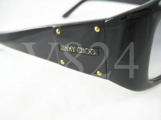 Jimmy Choo Sunglass Shiny Black Gray Grad Mary 807