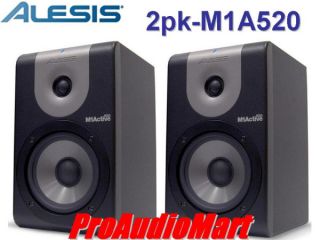 Alesis M1 Active 520 75 watt Active Monitor MA1520  2pk NEW Free