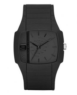 Diesel Watch, Black Silicone Strap 48x43mm DZ1384   All Watches