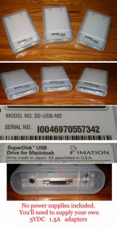 of 3* Imation SD USB M2 SuperDisk Floppy External Drives For Macintosh