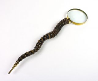 Magnifying Glass w Large Oversized Stag Horn Antler Handle Nice