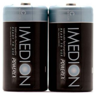 Powerex Imedion Precharged C Rechargeable Battery 2pk
