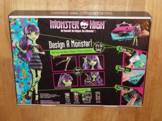 NIB Mattel MONSTER HIGH CREATE A MONSTER DESIGN LAB w/ Complete Doll