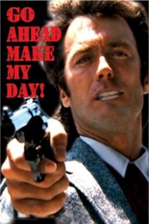 Movie Poster Dirty Harry Make My Day Clint Eastwood