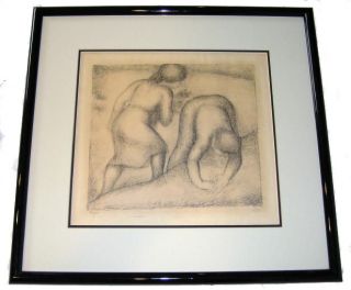Aristide Maillol Glaneuses Gleaners Lithograph
