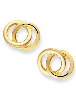Giani Bernini 24k Gold Over Sterling Silver Earrings, Circle Stud