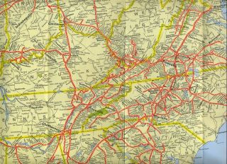 Norfolk Southern Railroad Map 1983 Norfolk Western Railway Southern