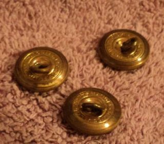 World War II Brass Canadian Buttons Maples Crown Sword