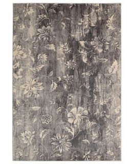 Nourison Area Rug, North Shore Mille Fleur Ivory/Slate 96 x 13