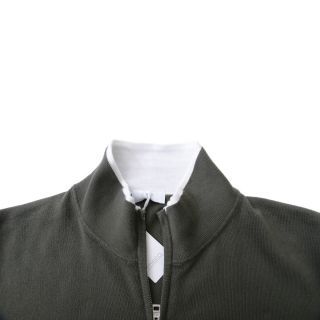 Malo Olive Green Full Zip Sweater Jacket US s EU 48
