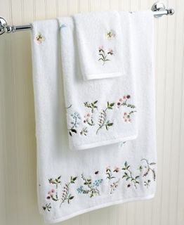 Martha Stewart Collection Spring Garden Embroidered Bath Towel