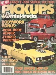 1980 Hot Rod Pickups Mini Trucks 7 56 F 100 Panel 75 Fleetside 1971
