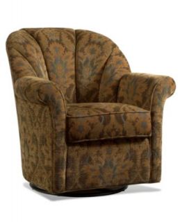 Kimberly Fabric Living Room Chair, Swivel Chair 37W x 43D x 36H