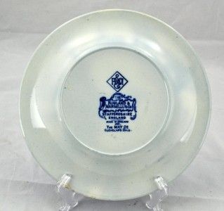 Rowland Marcellus Cleveland Oh Souvenir Blue Plate