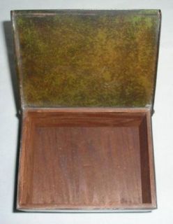 Vintage Heinz Bronze Sterling on Bronze Box Wood Lined