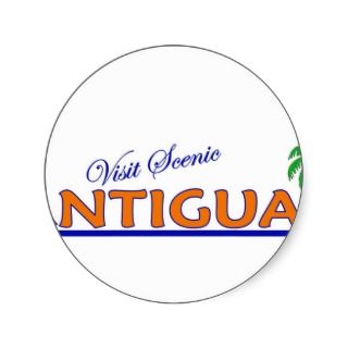 Visit Scenic Antigua Round Sticker