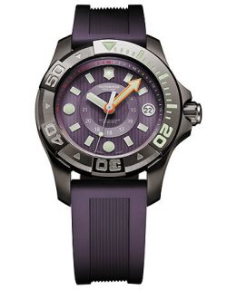 Victorinox Swiss Army Watch, Mens Dive Master 500m Purple Rubber