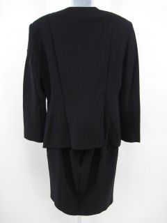 ESCADA Margaretha Ley Black Wool Blazer Skirt Suit 40