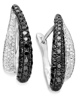 Pave Hoop (1 9/10 ct. t.w.)   Earrings   Jewelry & Watches