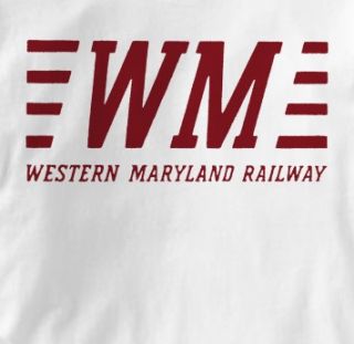 Western Maryland Railway Wm Railroad Train B T Shirt XL