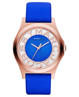 Marc by Marc Jacobs Watch, Womens Maliblue Leather Strap 40mm MBM1244